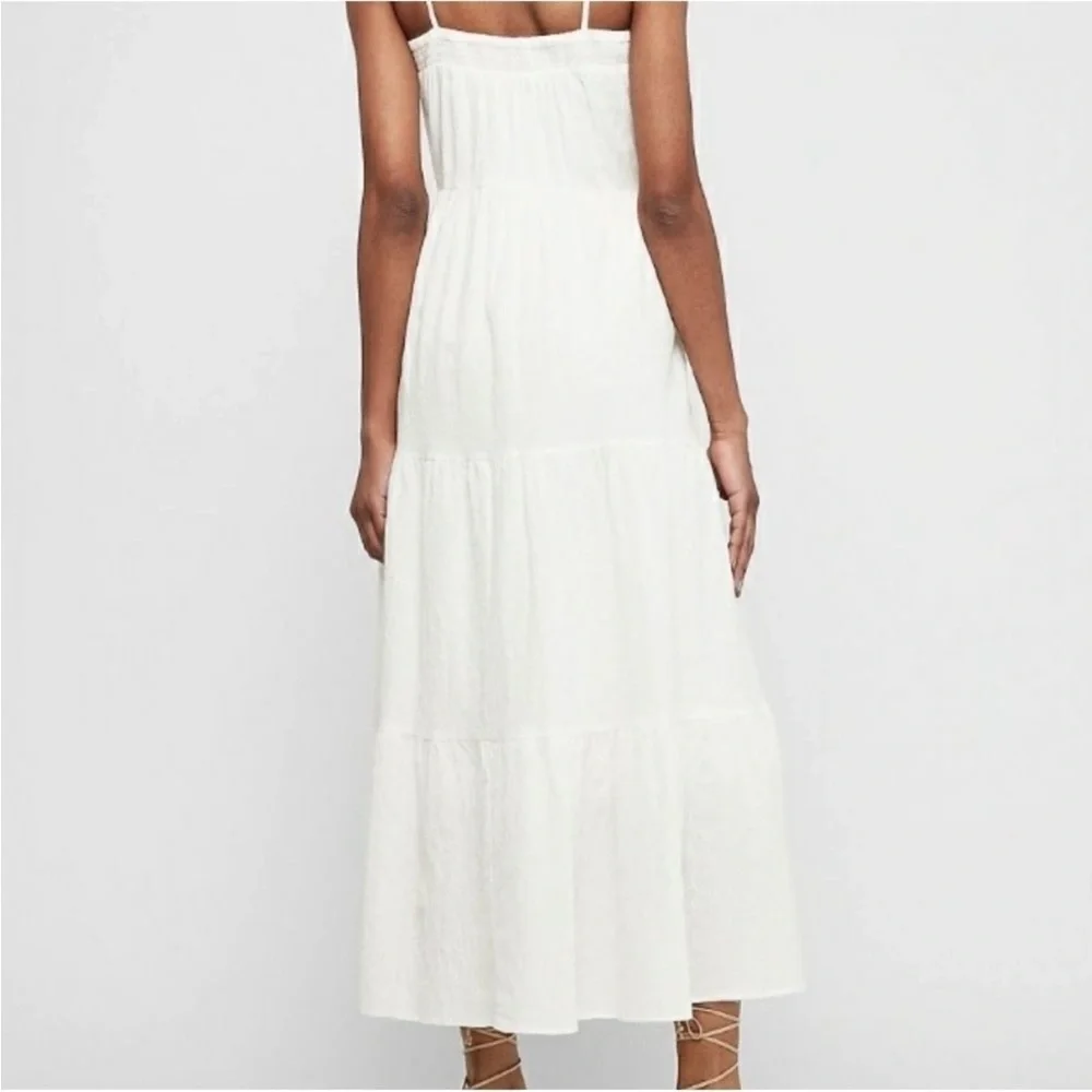 Express Summery Cream Colored Maxi Dress - Picture 2 of 4